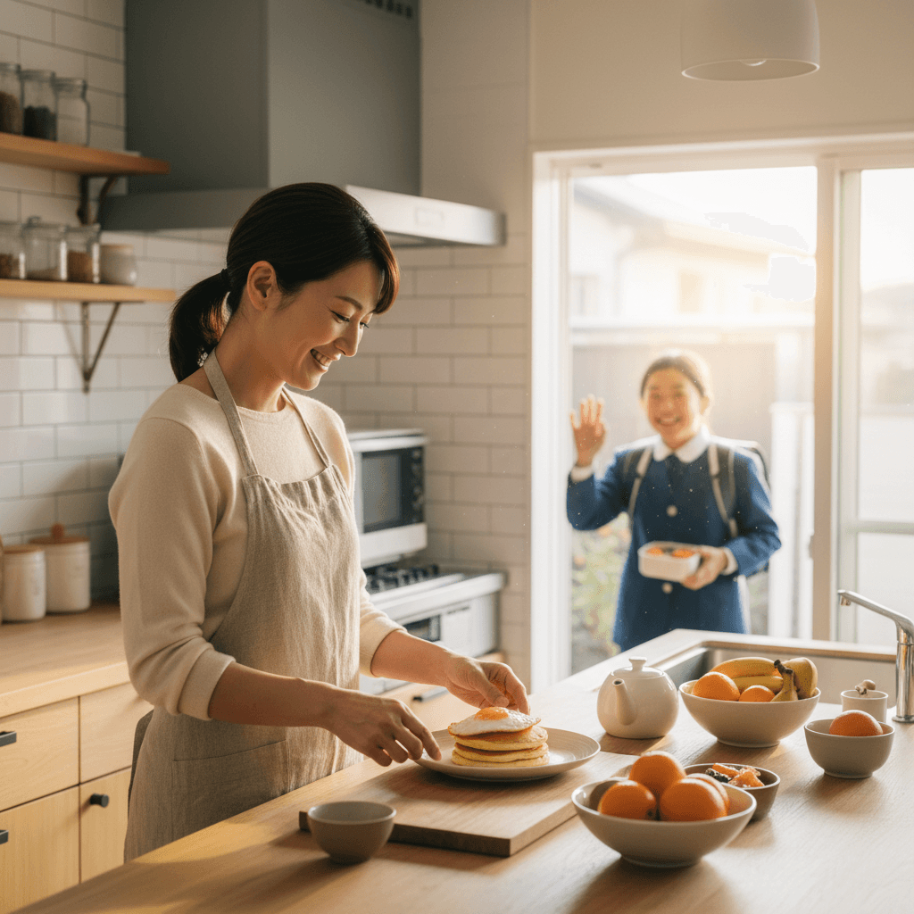 主婦・子どもとの朝